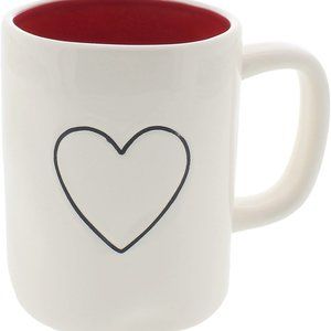 RAE DUNN Double Hearts Mug NWT